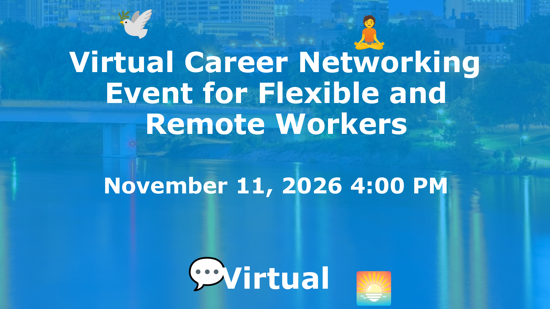 Virtual Career Networking Event for Flexible and Remote Workers event image